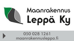 Maanrakennus Leppä Ky logo